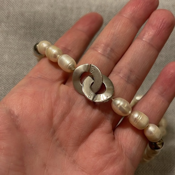 Peruvian Pearl Necklace with Sterling silver accents ⭐️ - Picture 4 of 7